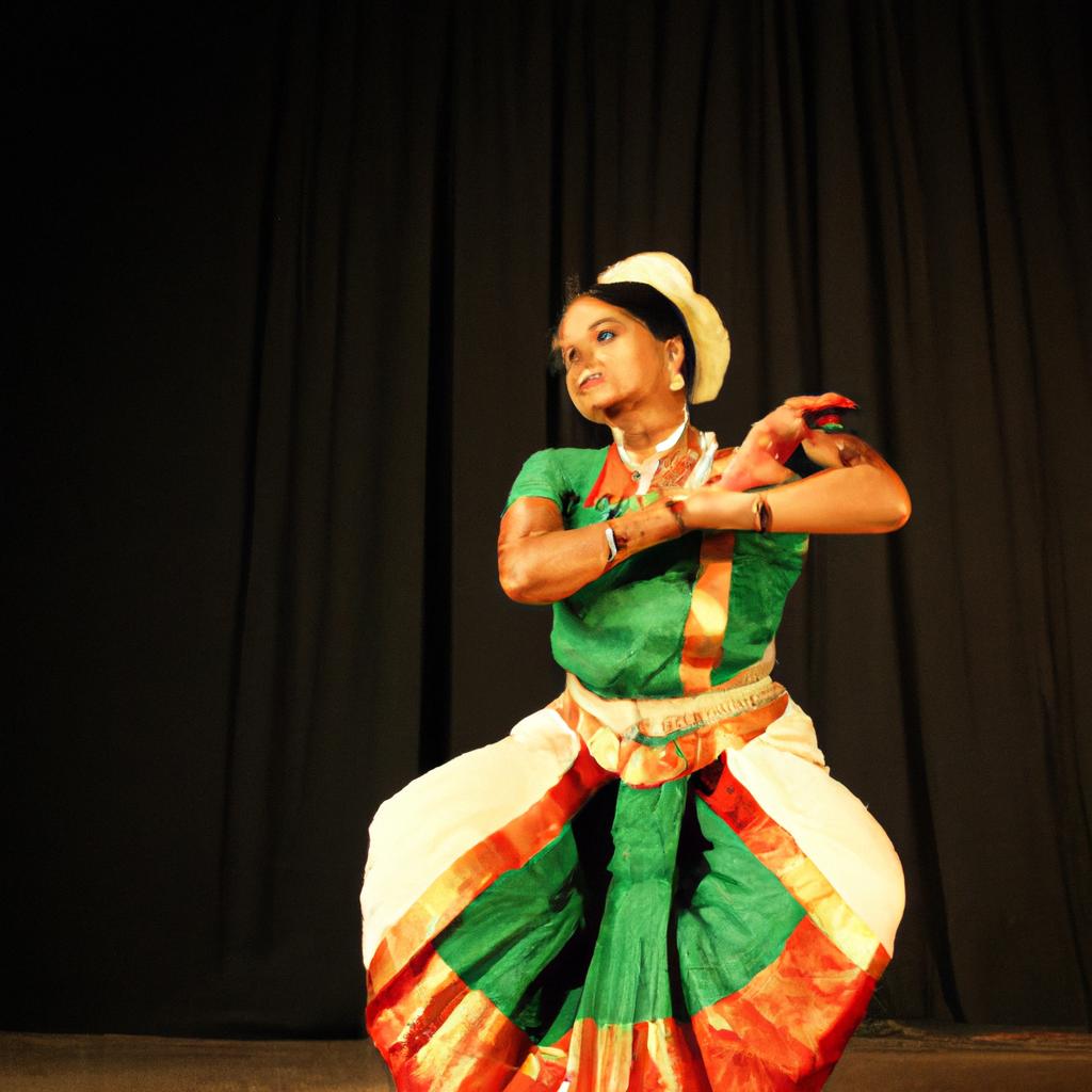 Person performing Mohiniyattam dance
