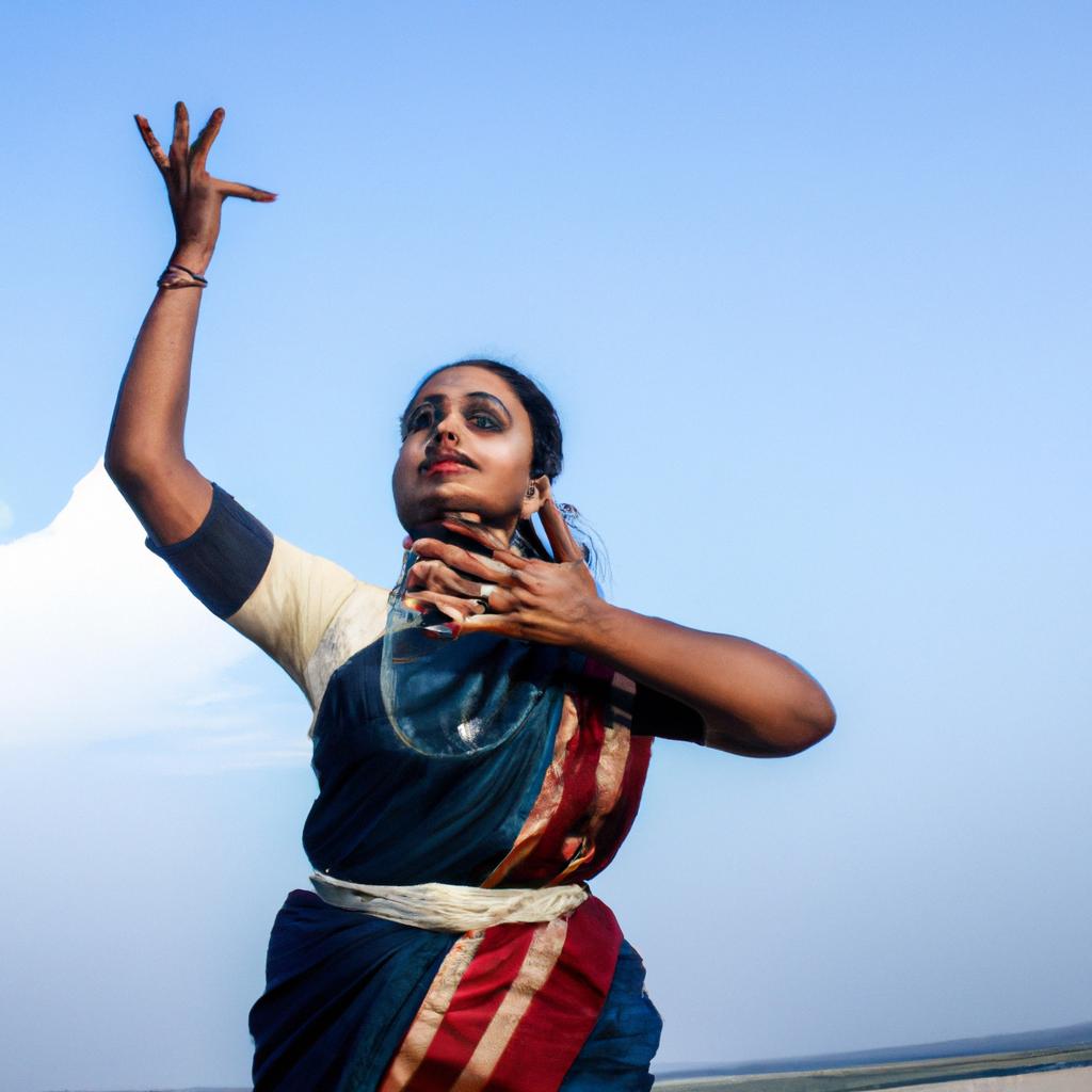 Person performing Odissi dance